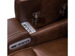 Dreamer Dual Power Leather Reclining Sofa with Audio Seating - Image 12