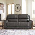 5Z-Harrenhurst 2-Piece Leather Dual Power Reclining Modular Loveseat