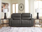 5Z-Harrenhurst 2-Piece Leather Dual Power Reclining Modular Loveseat - Image 2