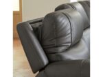 5Z-Harrenhurst 3-Piece Leather Dual Power Reclining Modular Loveseat with Console - Image 4