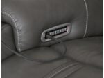 5Z-Harrenhurst 3-Piece Leather Dual Power Reclining Modular Loveseat with Console - Image 7