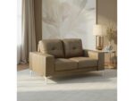 Armen Living Faelin Leather Loveseat - Image 2