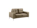 Armen Living Faelin Leather Loveseat
