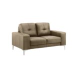 Armen Living Faelin Leather Loveseat