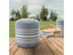 Atlantis Striped Indoor/Outdoor Pouf Indoor / Outdoor Pillow - Image 2
