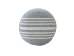 Atlantis Striped Indoor/Outdoor Pouf Indoor / Outdoor Pillow - Image 3