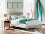 Cielden Full Upholstered Bed with Roll Slats - Image 2