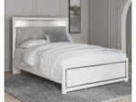 Altyra Queen Panel Bed with Upholstered Headboard - Image 2