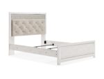 Altyra Queen Panel Bed with Upholstered Headboard - Image 3