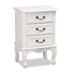 Gabrielle French Country Provincial 3-Drawer Nightstand