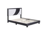 Anchor Queen Upholstered Faux Leather Platform Bed - Image 6