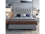 Amandine Upholstered Linen Storage Bed - Image 4