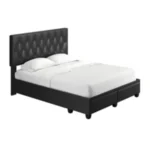 Amandine Upholstered Faux Leather Storage Bed