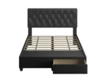 Amandine Upholstered Faux Leather Storage Bed - Image 3