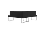 Armen Living Amanda Dining Table with Nook Sofa and Bench - Image 4
