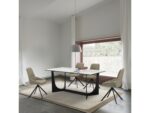 Armen Living Esme and Maverick Dining Table and 4 Chairs - Image 2