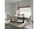 Armen Living Esme and Maverick Dining Table and 6 Chairs - Image 2