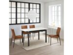 Armen Living Giana and Kash Extendable Dining Table and 4 Chairs - Image 2