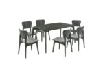 Armen Living Kalia Dining Table and 6 Chairs