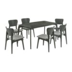 Armen Living Kalia Dining Table and 6 Chairs