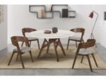 Armen Living Venus and Jackie Dining Table and 4 Chairs - Image 2