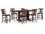 Anixburg Counter Height Dining Table and 6 Barstools