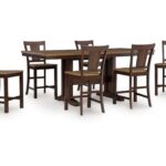 Anixburg Counter Height Dining Table and 6 Barstools