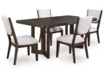 Breckington Dining Table and 4 Next-Gen Nuvella™ Performance Fabric Chairs - Image 2