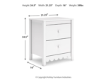 Hallityn 21" 2 Drawer Nightstand - Image 11