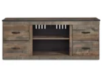 Trinell 2 Door 60" TV Stand with Open Center Shelving - Image 2