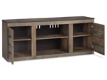 Trinell 2 Door 60" TV Stand with Open Center Shelving