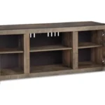Trinell 2 Door 60" TV Stand with Open Center Shelving