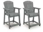Ross Cove Outdoor Counter Height Bar Stool (Set of 2)