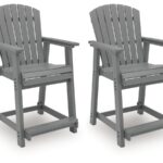 Ross Cove Outdoor Counter Height Bar Stool (Set of 2)