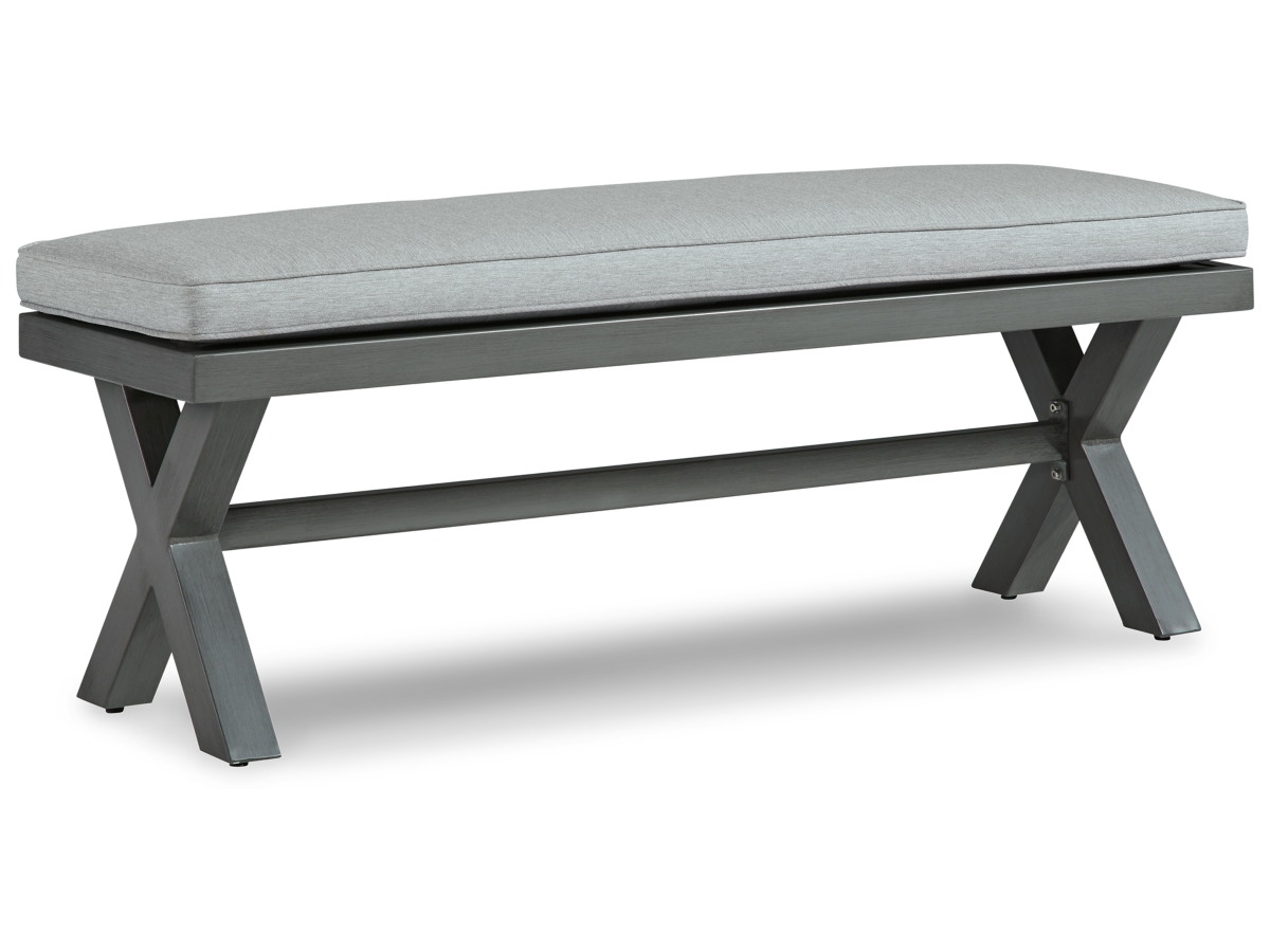 P518-600-ANGLE-SW-P1-KO Elite Park Outdoor Bench - Image 1
