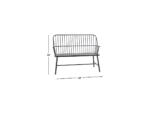 Bayberry Lane High Back Frame Outdoor Bench - Image 6