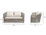 Everly Outdoor Loveseat - Image 8