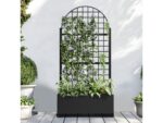 TranquilBreeze 71" Arched Grid Outdoor Trellis - Image 2