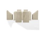 Crosley Furniture Outdoor Dining Table and 6 Dining Chairs Furniture Cover - Image 2