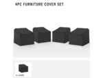 Crosley Furniture Outdoor Chair Furniture Cover (Set of 4) - Image 5
