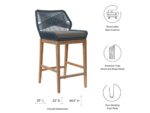 Modway Wellspring Outdoor Bar Table and 2 Bar Stools - Image 4
