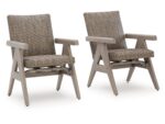 Carisbo Outdoor Rocking Arm Chair (Set of 2)