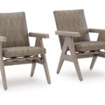Carisbo Outdoor Rocking Arm Chair (Set of 2)