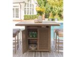 Walton Bridge Outdoor Fire Pit Table and 6 Barstools - Image 6