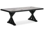 Beachcroft Outdoor Dining Table with Umbrella Option