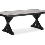 Beachcroft Outdoor Dining Table with Umbrella Option