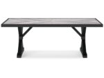 Beachcroft Outdoor Dining Table with Umbrella Option - Image 6