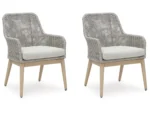 Seton Creek Outdoor Dining Arm Chair (Set of 2)