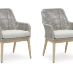 Seton Creek Outdoor Dining Arm Chair (Set of 2)