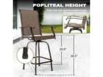 Nuu Garden Outdoor Bar Table and 2 Barstools - Image 7